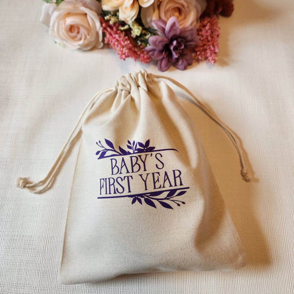 Personalized Floral Baby Milestone Markers: Laser Engraved Wooden Rounds